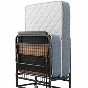 FOLDING BED WITH MATTRESS